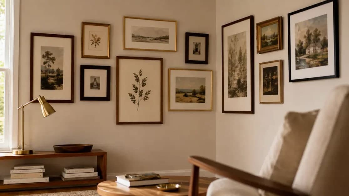 corner wall gallery ideas featured image
