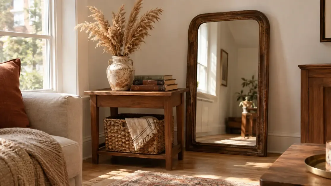 thrifted home decor living room